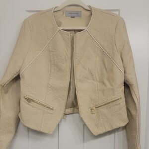 Cropped Moto Blazer